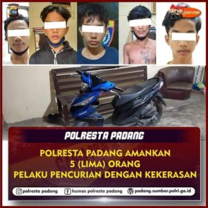 5 Orang Pelaku Pencurian di Bekuk Polisi