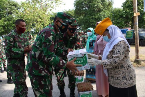 Bakti Sosial Pemberian Sembako Dalam Rangka HUT ke-36 Korem 032