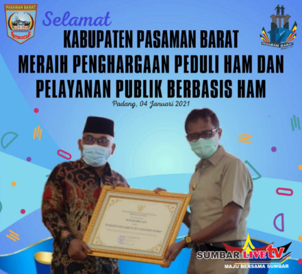 Bupati Pasaman Barat Kembali Terima Penghargaan