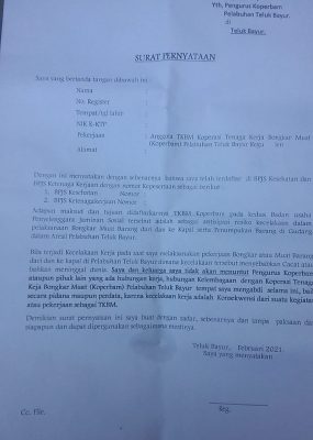 Surat Edaran Dari Koperbam Resahkan Anggota