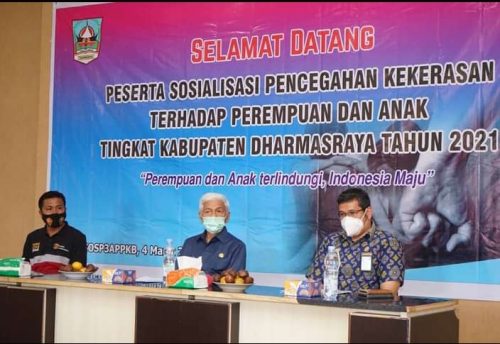 Pemkab Dharmasraya Gelar Sosialisasi Pencegahan Kekerasan terhadap perempuan dan anak