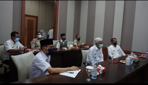 Presiden Jokowi buka Rakornas Penanggulangan Bencana di ikuti oleh Wakil Bupati Dharmasraya Secara Virtual