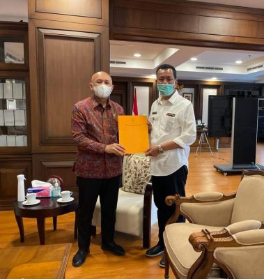 Bupati Rusma Yul Anwar Temui Menteri Koperasi dan UMKM Teten Masduki