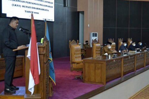 Pemerintah Kabupaten Dharmasraya Terima Rekomendasi LKPj 2020 dari DPR