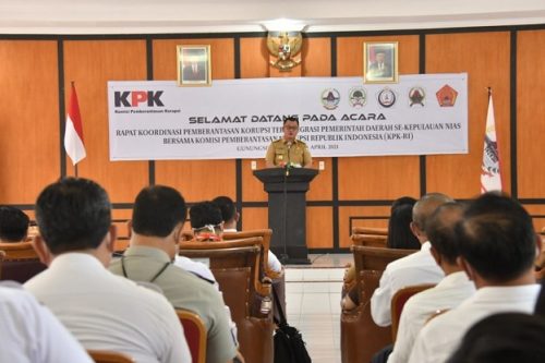 Rapat Koordinasi Pemberantasan Korupsi Terintegrasi Se-Kepulauan Nias dihadiri Wakil Walikota Gunungsitoli