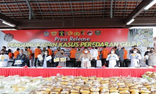 Sindikat Internasional, BNN Hadiri Pengungkapan Kasus 2,5 Ton Sabu di Mabes Polri, Beri Apresiasi Terhadap Polri