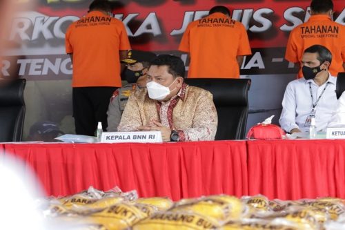 Sindikat Internasional, BNN Hadiri Pengungkapan Kasus 2,5 Ton Sabu di Mabes Polri, Beri Apresiasi Terhadap Polri