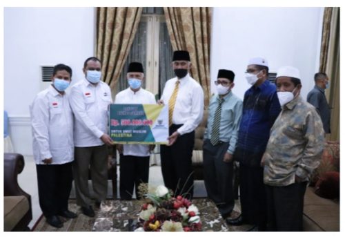 Alhamdulillah Rp500 juta Telah disalurkan BAZNAS sumbar ke Muslim Palestina