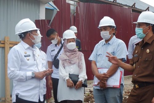 Bupati Tanah Datar Tinjau Pembangunan Gedung RSUD