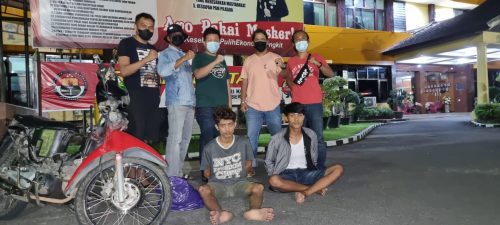 Pencuri Sepeda Motor Supra Fit X sparboar Berhasil Ditangkap Polisi