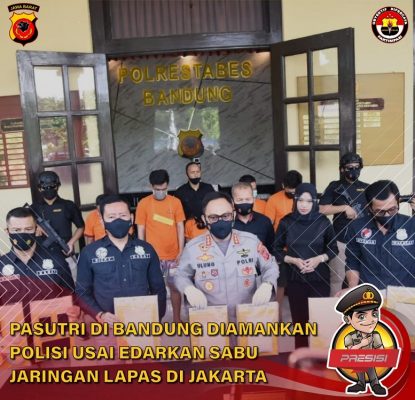 Pasutri di Bandung Diamankan Polisi Usai Edarkan Sabu Jaringan Lapas Di Jakarta
