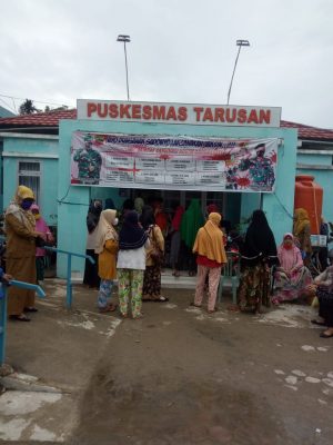 Pelaksanaan Vaksin di Tarusan Berlangsung Lancar