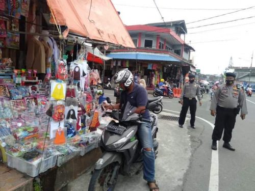 PPKM Mikro di Padang Panjang, Ratusan Orang Terjaring Razia Masker