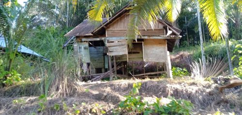 salah satu kondisi rumah warga di maur hilir